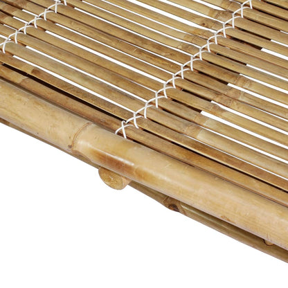 vidaXL Sunlounger | Natural Bamboo | Bamboo | Extra Large