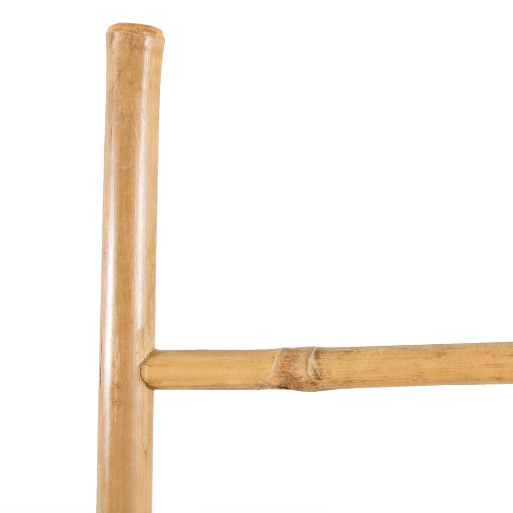 vidaXL Towel Ladder with 5 Rungs Bamboo 150 cm