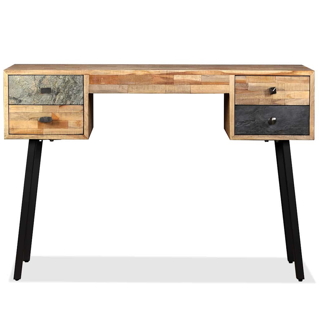 245402 vidaXL Writing Desk Solid Reclaimed Teak 110x50x76 cm