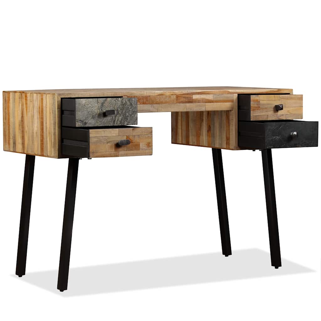 245402 vidaXL Writing Desk Solid Reclaimed Teak 110x50x76 cm