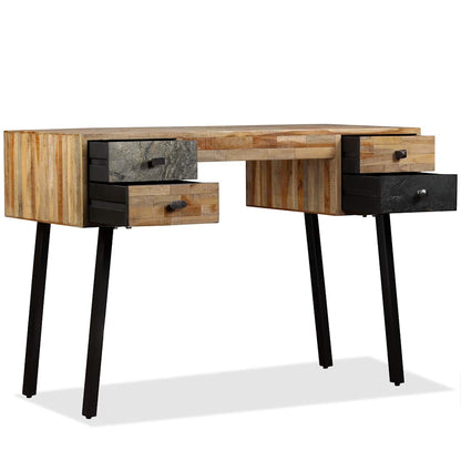 245402 vidaXL Writing Desk Solid Reclaimed Teak 110x50x76 cm