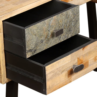 245402 vidaXL Writing Desk Solid Reclaimed Teak 110x50x76 cm