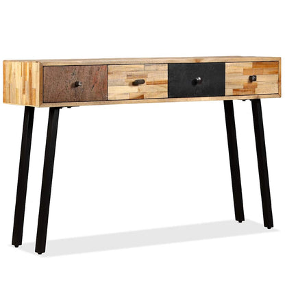 245403 vidaXL Console Table Solid Reclaimed Teak 120x30x76 cm