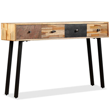 245403 vidaXL Console Table Solid Reclaimed Teak 120x30x76 cm