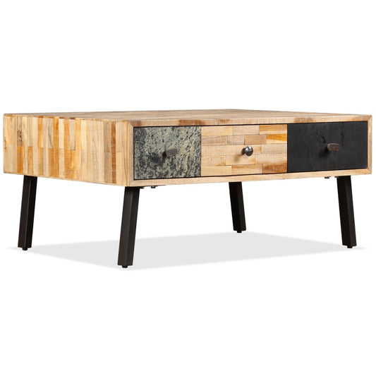 vidaXL Coffee Table Solid Reclaimed Teak 90x65x40 cm