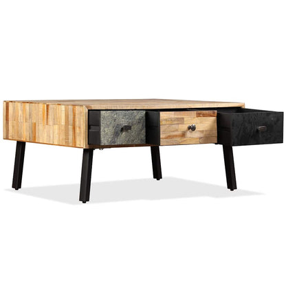 vidaXL Coffee Table Solid Reclaimed Teak 90x65x40 cm