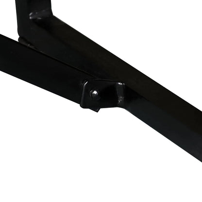 vidaXL Bench | Wood with Black Legs | Solid Mango Wood, Steel | Medium | Durable