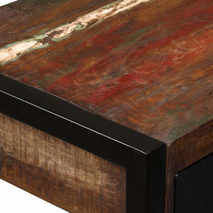 244905 vidaXL Desk with 2 Drawers Solid Reclaimed Wood 120x50x76 cm