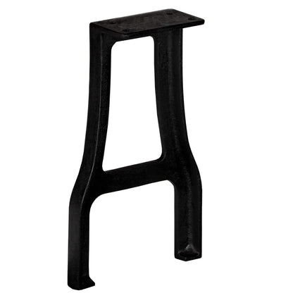 vidaXL Bench Leg | Set of 2 | Black | Cast iron | Medium | Durable | Bench Legs