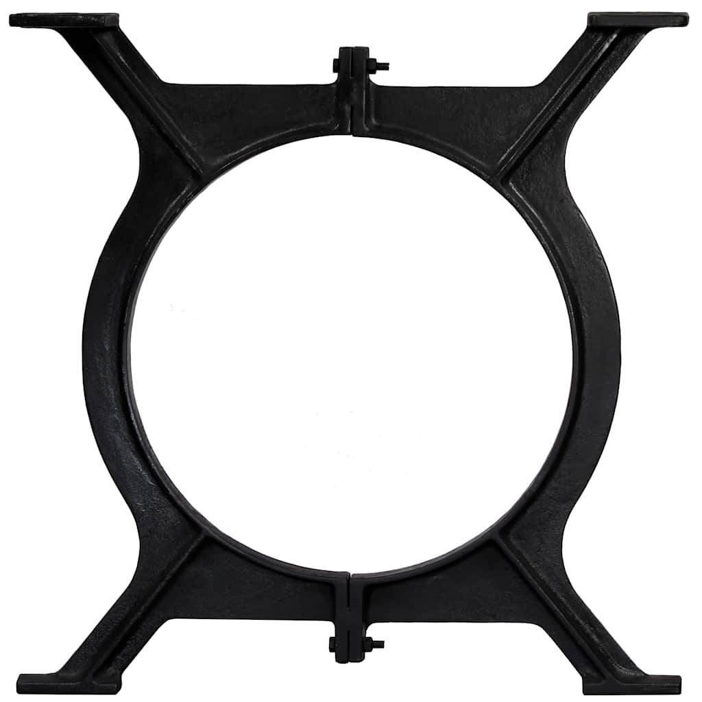 vidaXL Dining Table Legs 2 pcs O-Frame Cast Iron