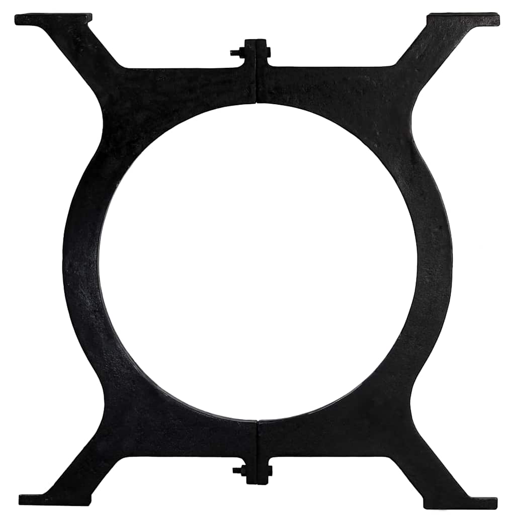 vidaXL Dining Table Legs 2 pcs O-Frame Cast Iron