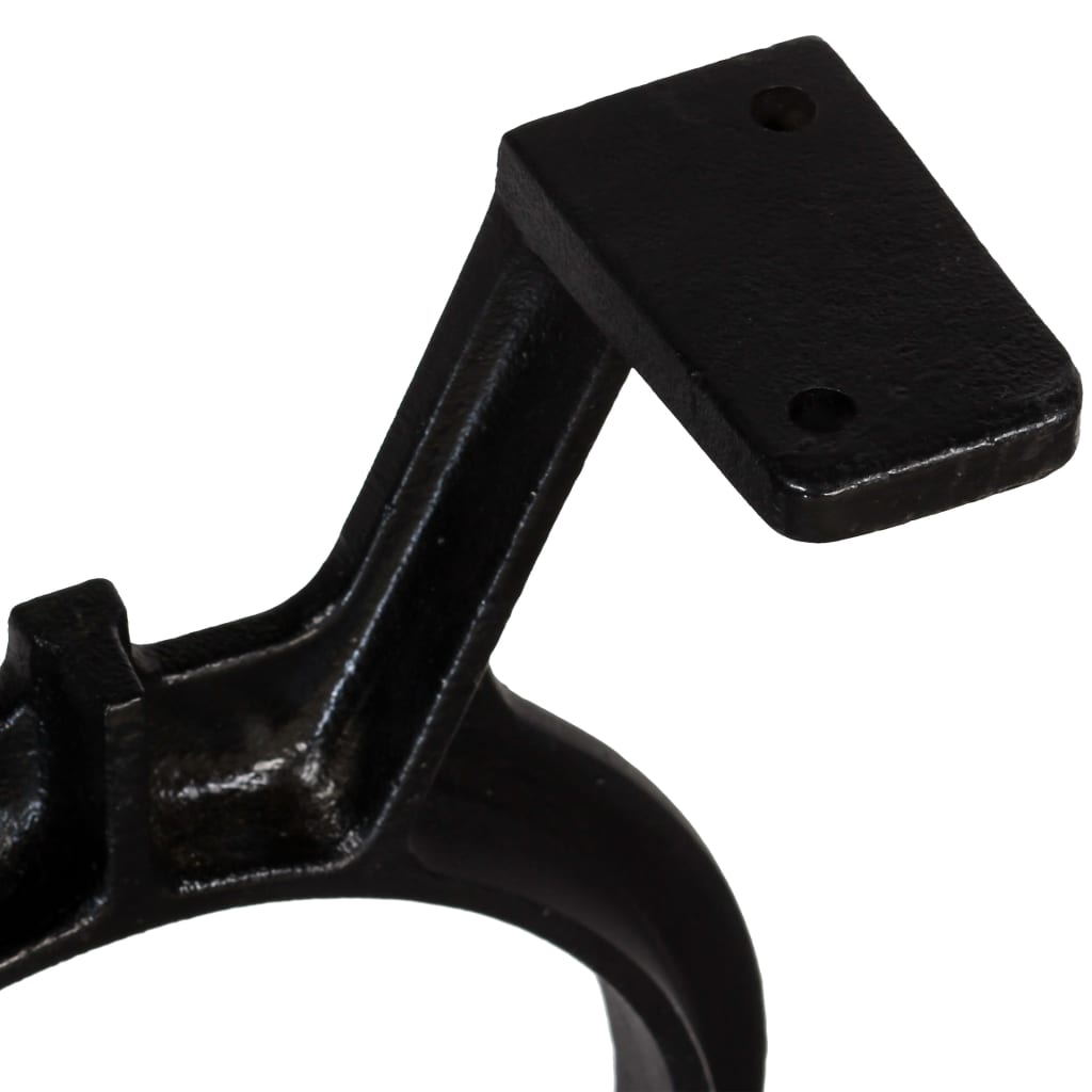 vidaXL Bench Legs 2 pcs O-Frame Cast Iron