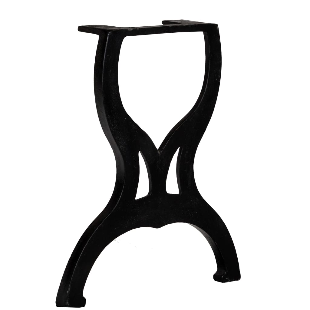 vidaXL Bench Legs 2 pcs X-Frame Cast Iron