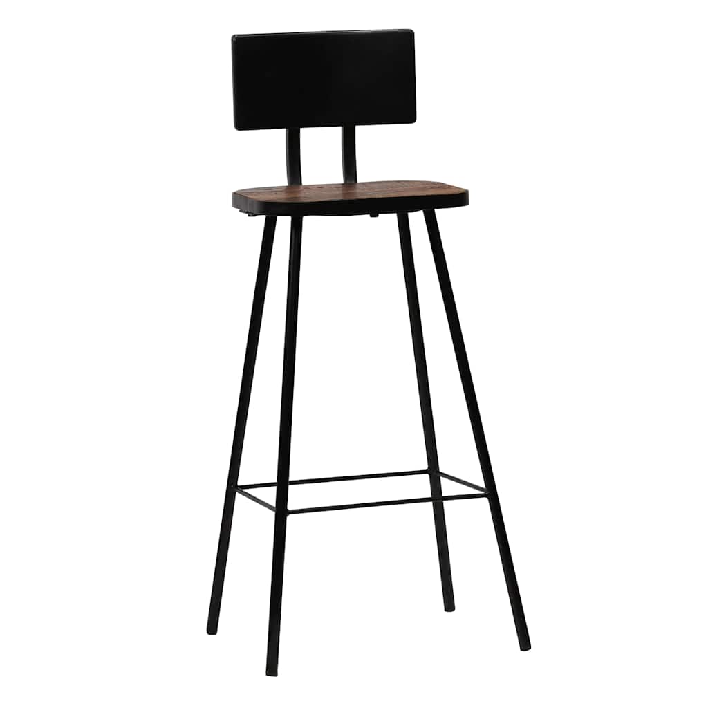 vidaXL Bar Stools 4 pcs Solid Reclaimed Wood