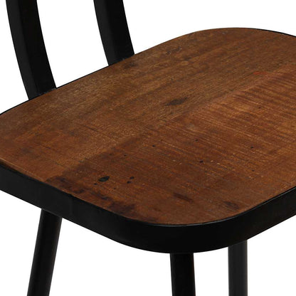vidaXL Bar Stools 4 pcs Solid Reclaimed Wood