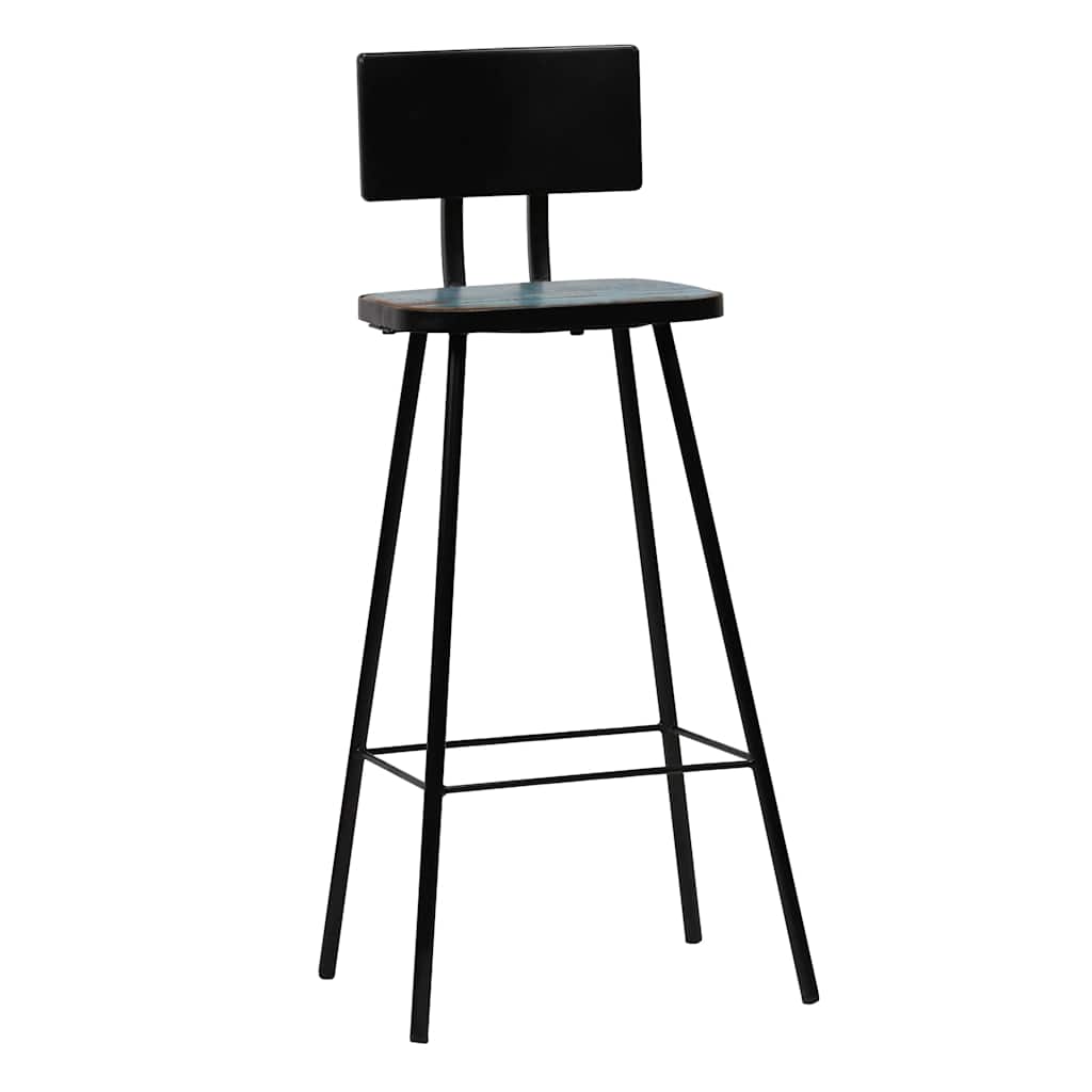 vidaXL Bar Stools 2 pcs Solid Reclaimed Wood