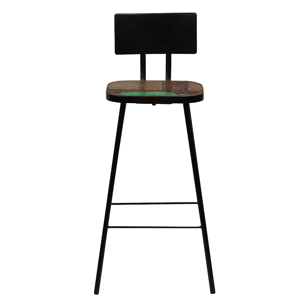 vidaXL Bar Stools 2 pcs Solid Reclaimed Wood