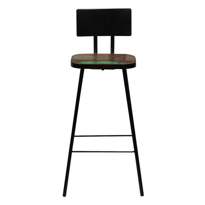 vidaXL Bar Stools 2 pcs Solid Reclaimed Wood