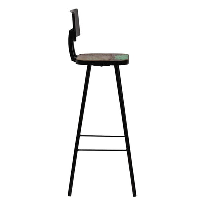 vidaXL Bar Stools 2 pcs Solid Reclaimed Wood