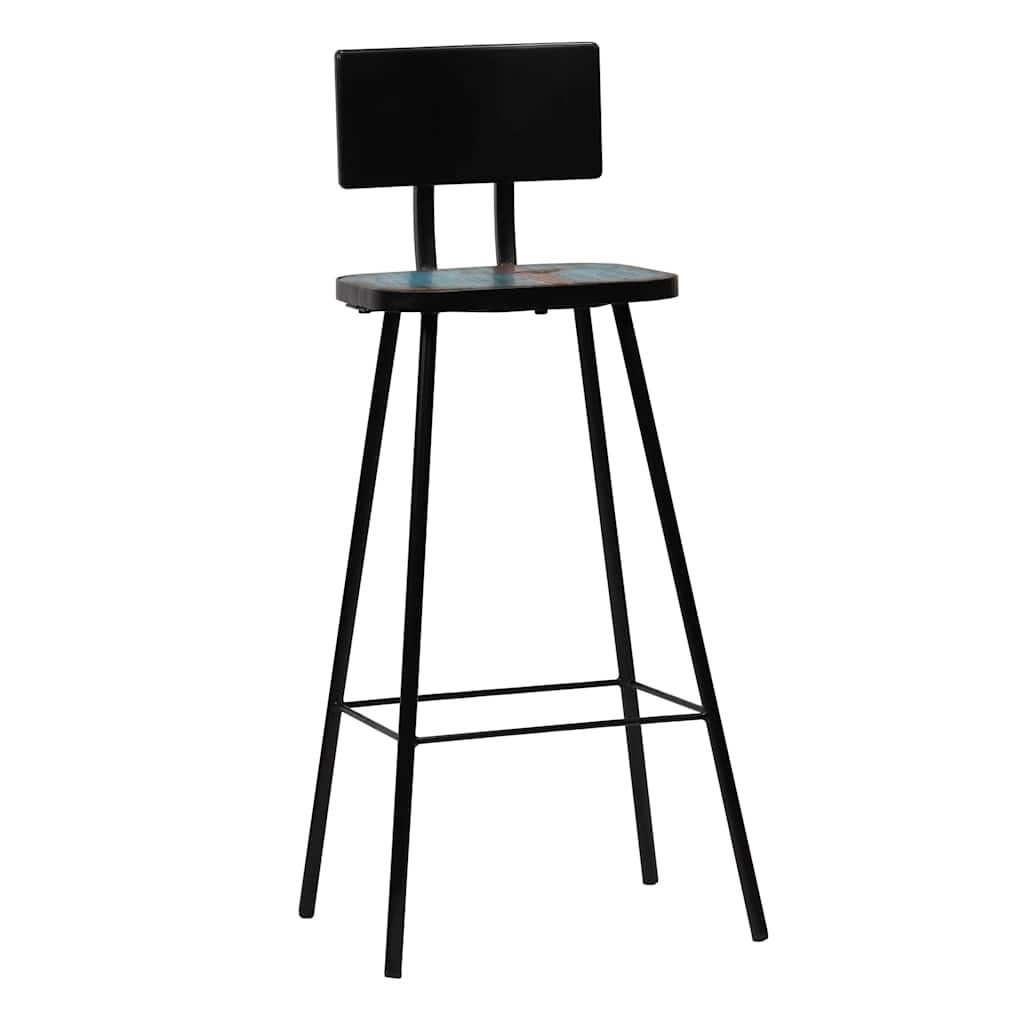 vidaXL Bar Stools 2 pcs Solid Reclaimed Wood
