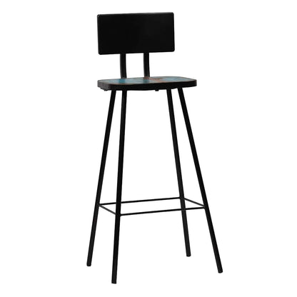 vidaXL Bar Stools 2 pcs Solid Reclaimed Wood