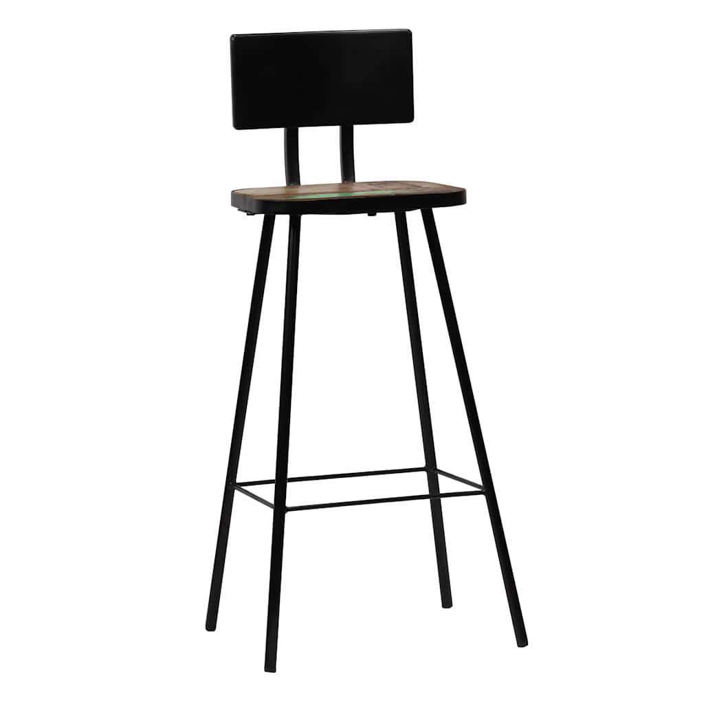 vidaXL Bar Stools 2 pcs Solid Reclaimed Wood