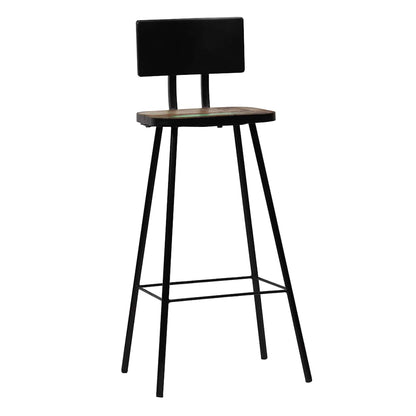vidaXL Bar Stools 2 pcs Solid Reclaimed Wood