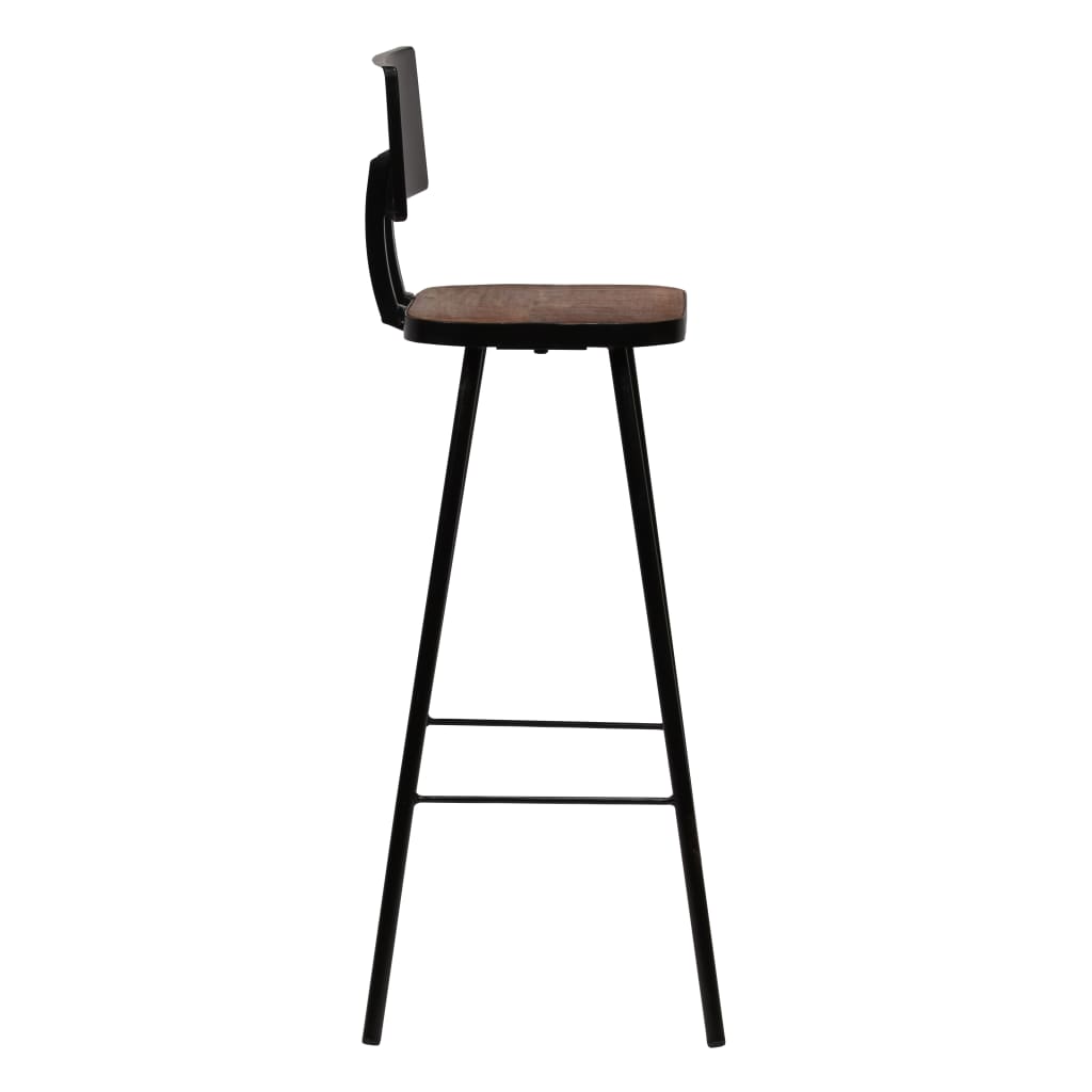 vidaXL Bar Set 3 Piece Solid Reclaimed Wood