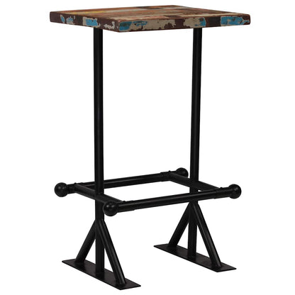 245398 vidaXL Bar Set 3 Piece Solid Reclaimed Wood Multicolour