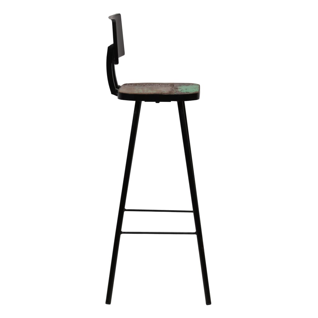 vidaXL Bar Set 3 Piece Solid Reclaimed Wood Multicolour