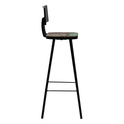 vidaXL Bar Set 3 Piece Solid Reclaimed Wood Multicolour