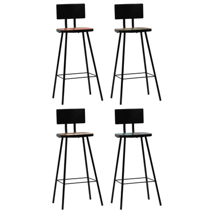 vidaXL Bar Set 5 Piece Solid Reclaimed Wood Multicolour