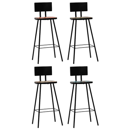 245399 vidaXL Bar Set 5 Piece Solid Reclaimed Wood Multicolour