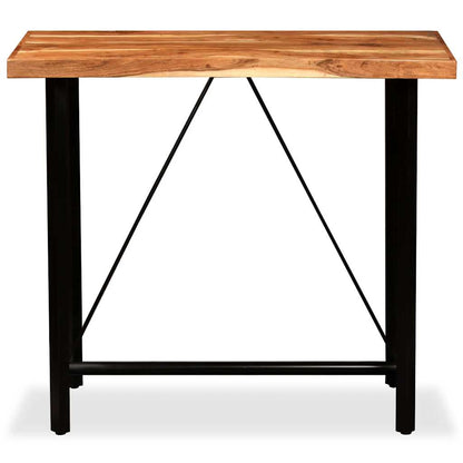 vidaXL Bar Table Solid Acacia Wood 120x60x107 cm