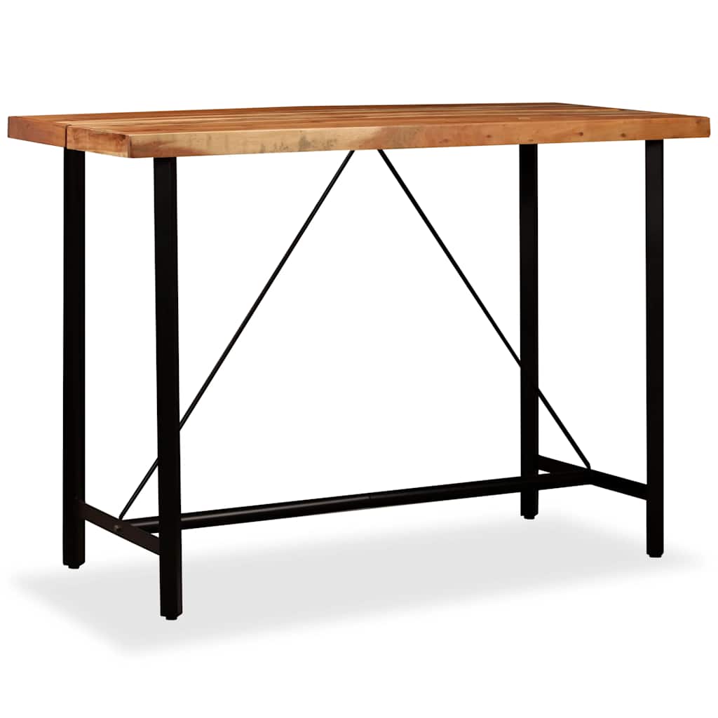 245437 vidaXL Bar Table Solid Acacia Wood 150x70x107 cm
