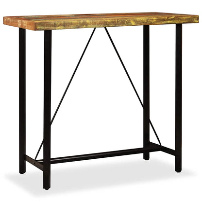 245440 vidaXL Bar Table Solid Reclaimed Wood 120x60x107 cm