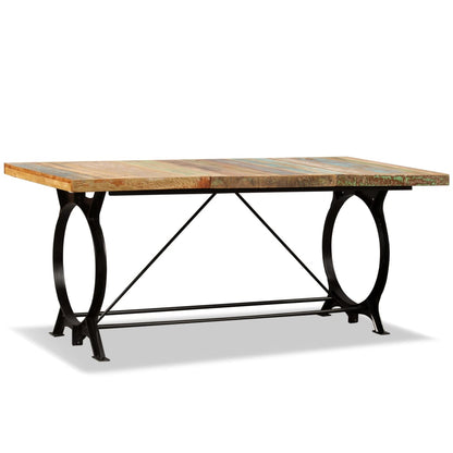 244800 vidaXL Dining Table Solid Reclaimed Wood 180 cm