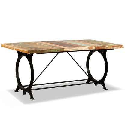 244800 vidaXL Dining Table Solid Reclaimed Wood 180 cm