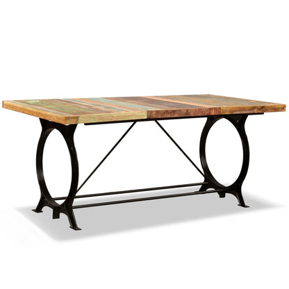 244800 vidaXL Dining Table Solid Reclaimed Wood 180 cm