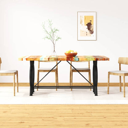 244800 vidaXL Dining Table Solid Reclaimed Wood 180 cm