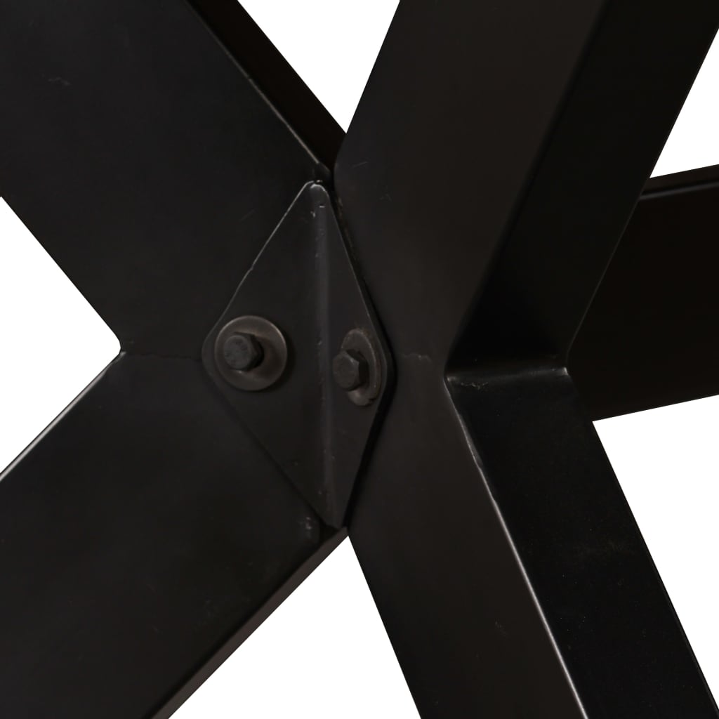 vidaXL Dining Table | Multicolour | Solid reclaimed wood | Standard | Industrial