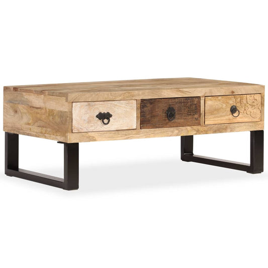 vidaXL Coffee Table | Natural Wood | Solid Mango Wood | Medium | Coffee Table