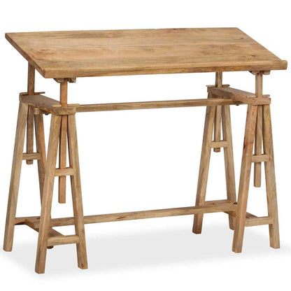 244948 vidaXL Drafting Table Solid Mango Wood 116x50x76 cm
