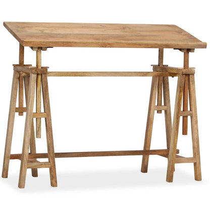 244948 vidaXL Drafting Table Solid Mango Wood 116x50x76 cm