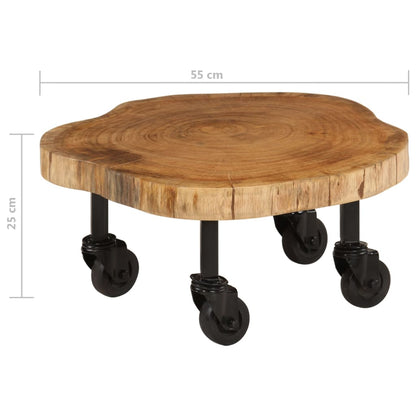 244950 vidaXL Coffee Table Solid Acacia Wood 60x55x25 cm