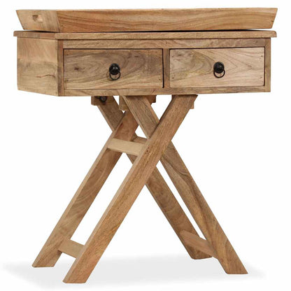 244952 vidaXL Side Table Solid Mango Wood 65x40x76 cm