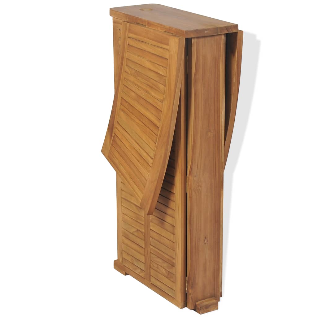 vidaXL Outdoor Bar Set | Brown | Solid Teak Wood | Medium | Foldable