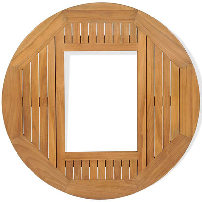 vidaXL Beer Crate Tabletop Teak 70 cm
