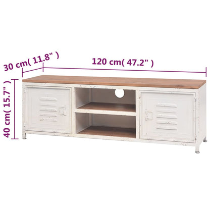 vidaXL TV Cabinet 120x30x40 cm White