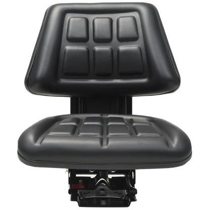 vidaXL Tractor Seat | Black | Steel frame, PVC upholstery | Universal